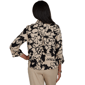 Womens Alfred Dunner Travel Advisory 3/4 Sleeve Floral Blouse - image 2
