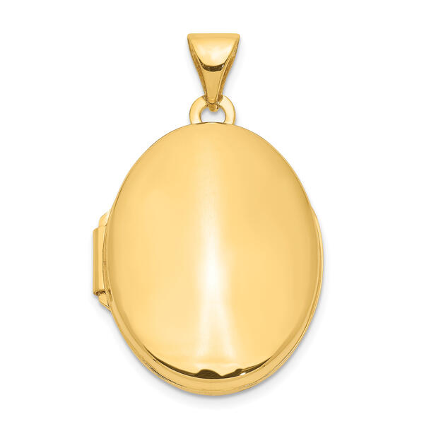 Gold Classics&#40;tm&#41; 14kt. Gold Polished Oval Locket - image 