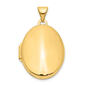 Gold Classics&#40;tm&#41; 14kt. Gold Polished Oval Locket - image 1