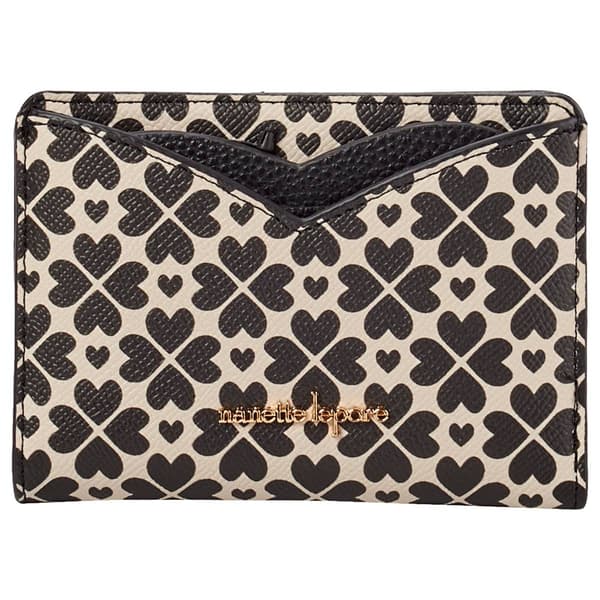 Womens Nanette Lepore Heart Geo Bifold/Credit Card Wallet