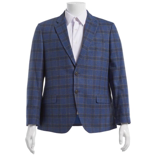 Mens Nautica Light Blue Plaid Suit Jacket