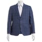 Mens Nautica Light Blue Plaid Suit Jacket - image 2