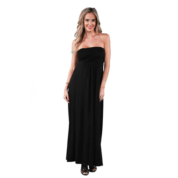 Womens 24/7 Comfort Apparel Strapless Maxi Dress - image 
