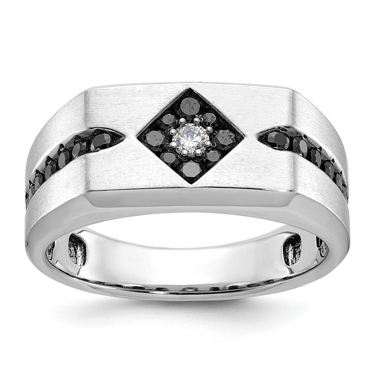 Mens Gentlemens Classics(tm) 14kt. White Gold 5/8ctw. Diamond Ring