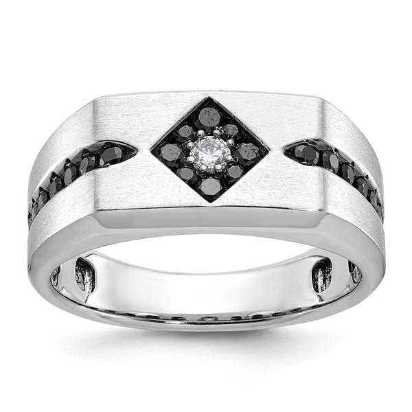 Mens Gentlemens Classics(tm) 14kt. White Gold 5/8ctw. Diamond Ring - image 