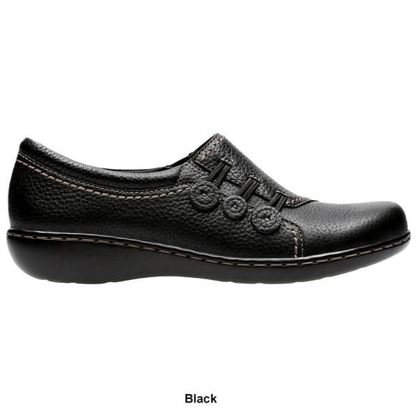 Clarks Ashland Effie Slip On Flats Black