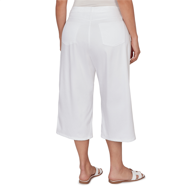 Plus Size Ruby Rd. French Riviera Embroidered Hem Capris