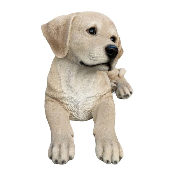 Hi-Line Gift Lying Yellow Labrador Garden Statue