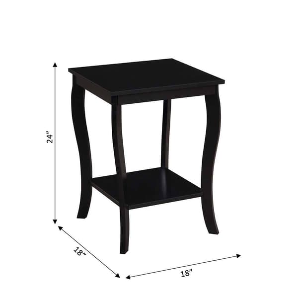 Convenience Concepts American Heritage Square End Table w/ Shelf