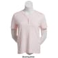 Womens Hasting & Smith Short Sleeve Solid Henley Tee - image 9