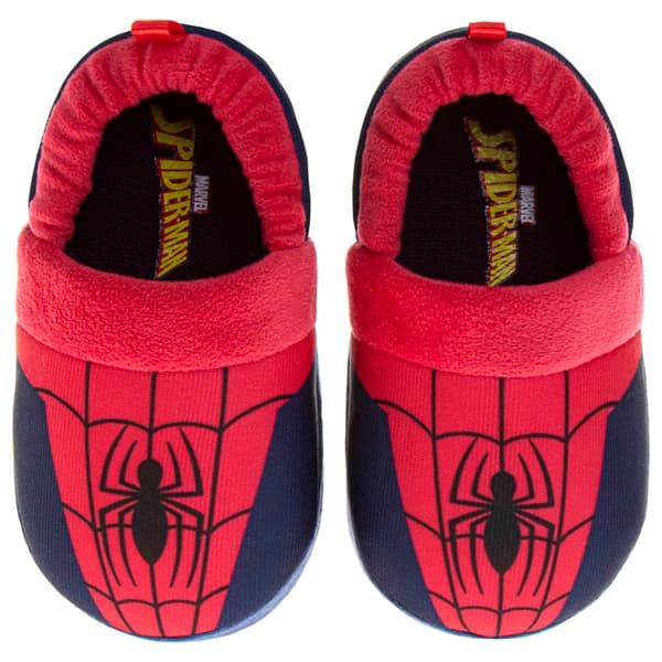 Little Boys Marvel Spider-Man Dual Sizes Slippers