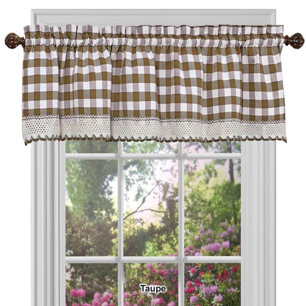 Achim Buffalo Check Window Valance - 58x14