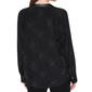 Womens DKNY Long Sleeve Firework Rhinestone Button Front Blouse - image 2