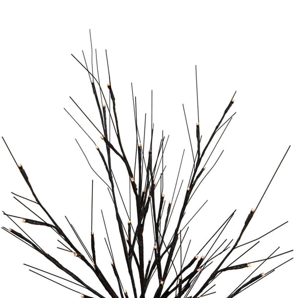 Northlight Seasonal 39in. LED Lighted Black Halloween Twig Tree