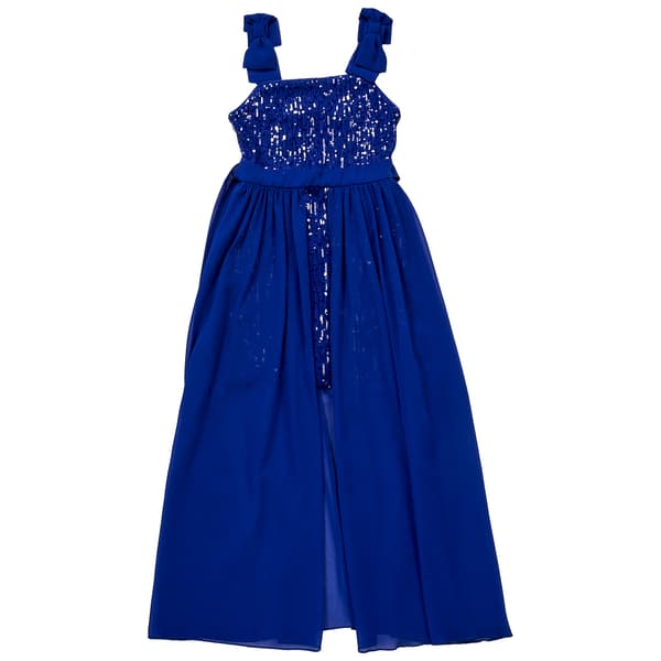Girls &#40;7-16&#41; Speechless&#174; Bow Strap Sequin Walk Thru Dress