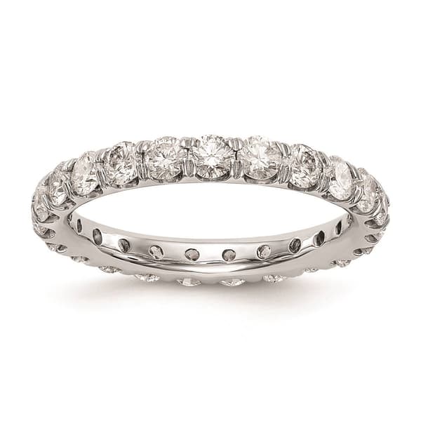 Pure Fire 14kt. White Gold Lab Grown Diamond Eternity Band