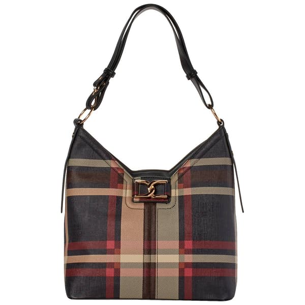 DS Fashion Convertible Plaid Hobo