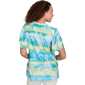 Womens Ruby Rd. Paradise Cove Batik Embroidered Tie Dye Blouse - image 2