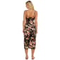 Juniors Wallflower Drape Neck Colorful Floral Midi Slip Dress - image 2