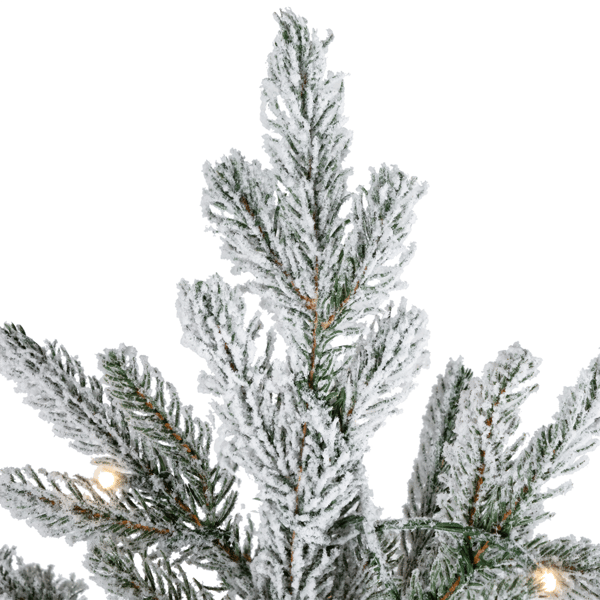 Northlight Real Touch™ 7.5ft. Pre-Lit Flock Teton Christmas Tree
