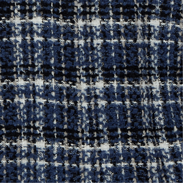 Petite Alfred Dunner Tuscany Denim Trim Plaid Eyelash Jacket