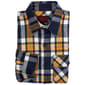 Mens Big & Tall FiveBrother&#40;R&#41; Long Sleeve Flannel Shirt-Navy/Gold - image 1