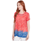 Womens Ruby Rd. Americana Chic Paisley Embellished Jersey Tee - image 3