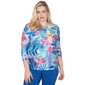 Womens Alfred Dunner The Royal Treatment Tropical Butterfly Ruff - image 1