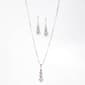 Rosa Rhinestones Crystal Stone Pendant and Earring Set - image 1