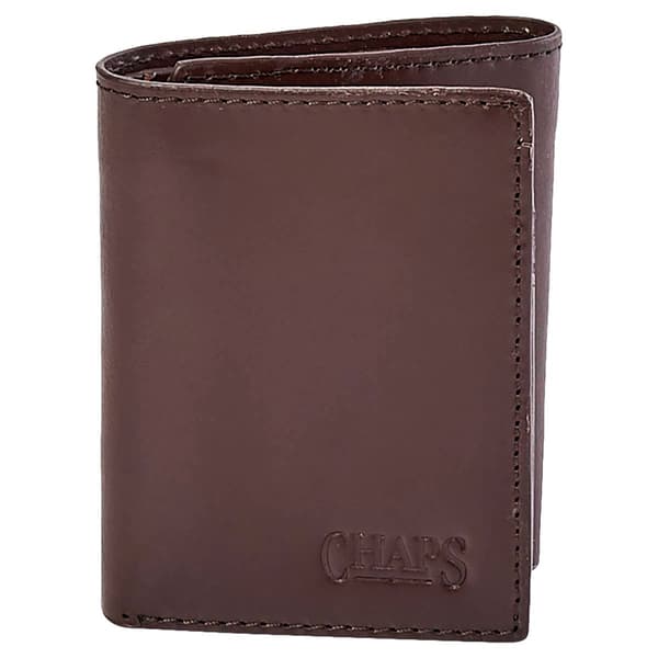 Mens Chaps Trifold Wallet - Brown