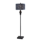 Adesso Samira Floor Lamp with Soft Pleated Blue Fabric Shade - image 1