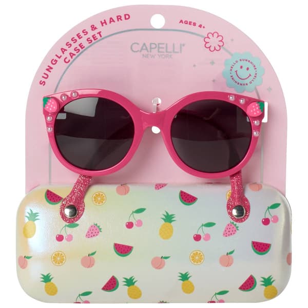 Girls Capelli(R) New York Sunglasses with Mixed Fruit Case - image 
