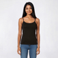 Juniors Cotton Candy Butter Soft Padded Shelf Bra Camisole - image 2