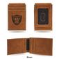 Mens NFL Oakland Raiders Faux Leather Front Pocket Wallet - image 3