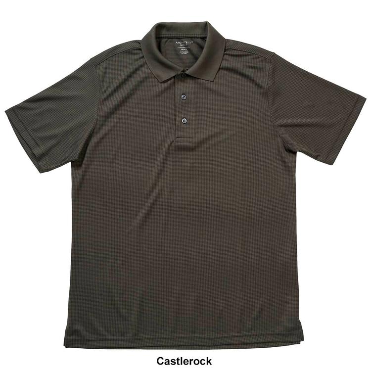 Mens Architect® Grid Polyester Golf Polo