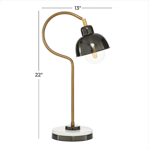 9th & Pike&#174; Black Metal Industrial Desk Lamp