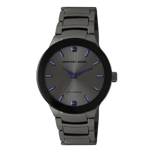 Mens Geoffrey Beene® Gunmetal Bracelet Watch - GB8188GU