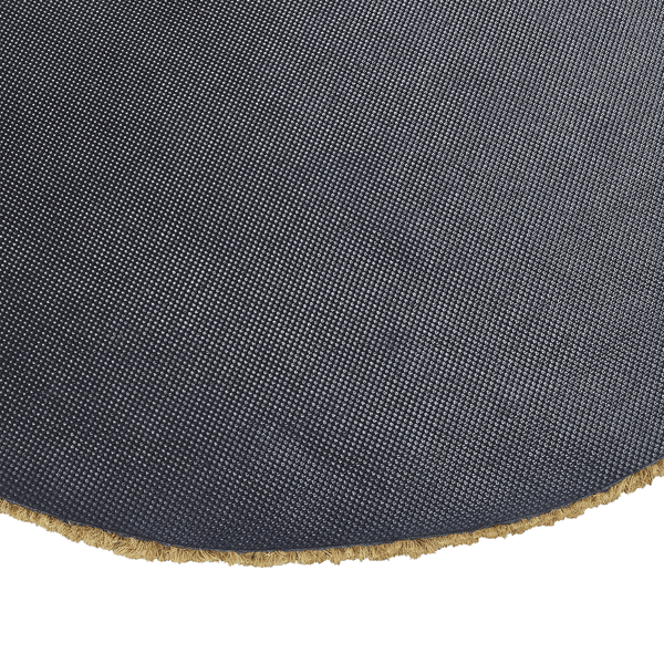 VCNY Home Hello Black Oval Coir Outdoor Doormat