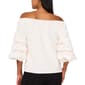 Womens MSK Pearl Trim Lantern Sleeve Off The Shoulder Blouse - image 2
