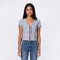 Juniors Wallflower Brushed Waffle Double Tie Front Top - image 1