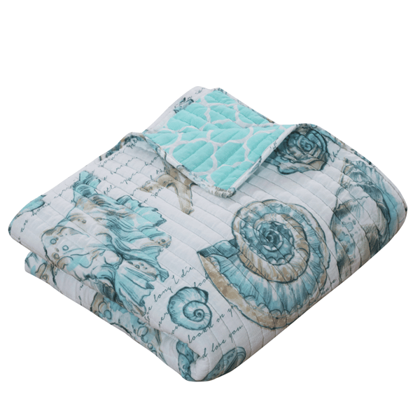Greenland Home Fashions(tm) Cruz Reversible Quilted Throw Blanket - image 