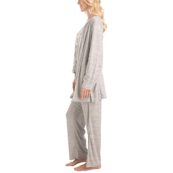 Plus Size MUK LUKS®  3pc. Anything Pajama Set - Grey Cotton Candy