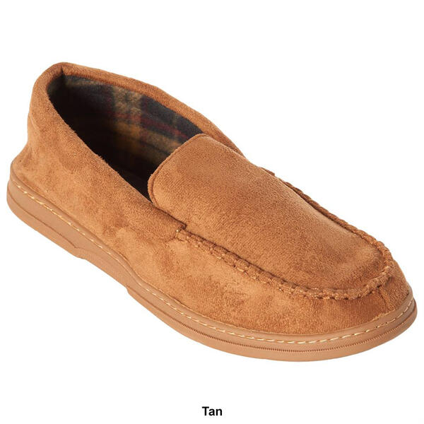 Mens Gold Toe® Microsuede Moccasin Slippers