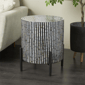 9th & Pike® Contemporary Mother Of Pearl Shell Accent Table - image 2