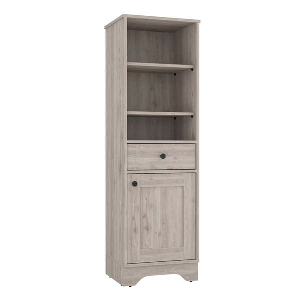 FM FURNITURE Alaskan Light Grey Linen Cabinet