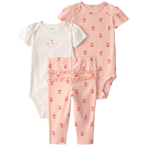 Baby Girl (NB-24M) Carter''s(R) One of a Kind Flower Leggings Set - image 