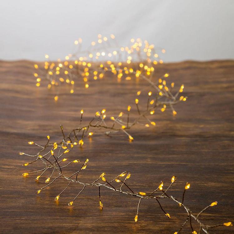 Kurt Adler Fairy Cluster Garland w/ Cool White LED Twinkle Lights