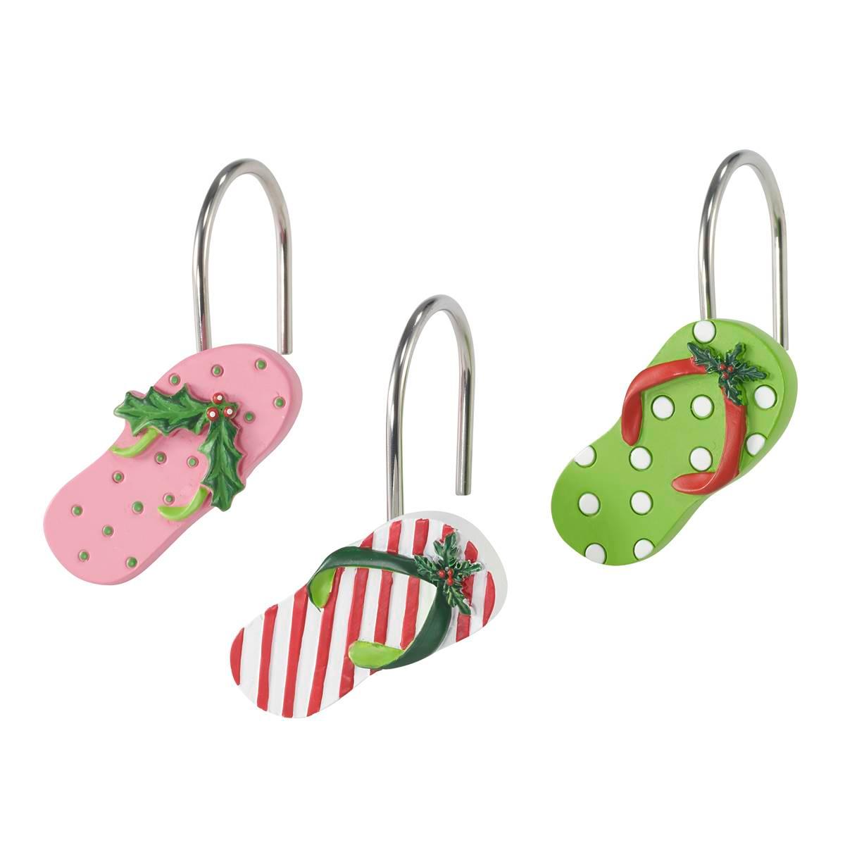 Avanti Flamingo Jingle Shower Curtain Hooks