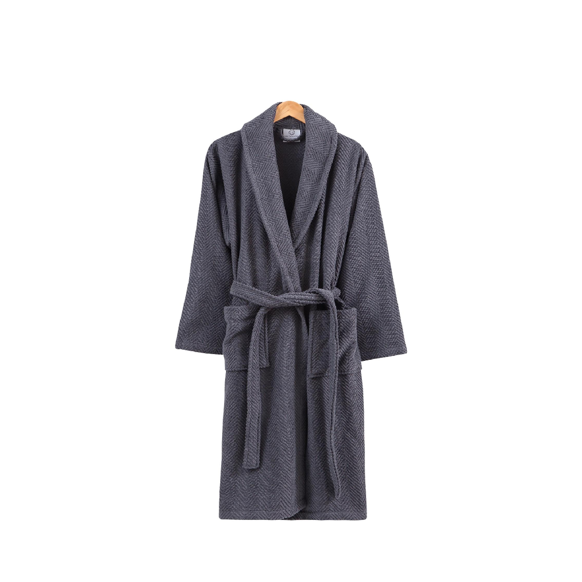 Unisex Ozan Premium Home Chevron Luxury Turkish Cotton Bath Robe