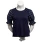Womens Adrianna Papell Elbow Timeless Dot Sleeve Sweater - image 2